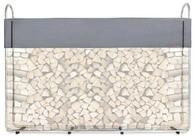CCLIFE Kaminholzregal Kaminholzregal Metall Aussen Stapelhilfe f&uuml;r Brennholz