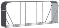 vidaXL Kaminholzregal Holzkorb Anthrazit 234x45x100 cm Verzinkter Stahl,