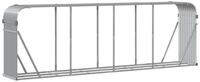 vidaXL Kaminholzregal Holzkorb Hellgrau 300 x 45 x 100 cm Verzinkter Stahl,