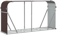 vidaXL Kaminholzregal vidaXL Kaminholzunterstand Braun 180x45x100 cm Verzinkter...