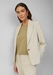 s.Oliver Jackenblazer Indoor-Blazer Antaillierter Blazer aus Waffel-Piqu&eacute; beige XS