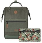 CABAIA Rucksack Vegan Nubuck Backpack (Set, 3-tlg)