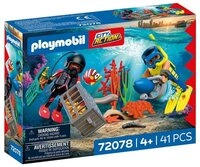 Playmobil&reg; Playmobil 72078 Polizeitaucher mit Schatz Spielbausteine
