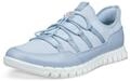 Slip-On Sneaker ECCO "GRUUV LITE", Damen, Gr. 35, blau (hellblau), Leder, Textil,