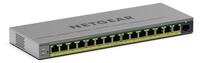 NETGEAR Easy Smart GS116EP - Switch - L3 - Smart - 1 x 10/100/1000 + 15 x 10/1