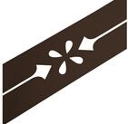 zaunzu Sichtschutzstreifen Premium Dekor Verona Sichtschutz Braun 2,55m, (1x