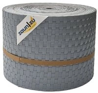 zaunzu Sichtschutzstreifen Rattan PE f&uuml;r Doppelstabmatten Hellgrau 26m, (1x...