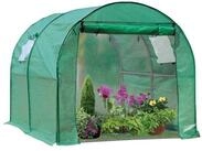 NATIV Foliengew&auml;chshaus Tomatenhaus mit aufrollbarer T&uuml;r und zwei Fenstern
