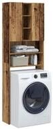 vidaXL Badregal NA Waschmaschinenschrank Altholz-Optik 64x25,5x190 cm