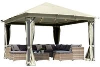 BRAST Pavillon Aluminium Infinity 4x4m viele Modelle & Farben inkl. Moskitonetz,