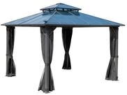 BRAST Pavillon Aluminium Pagode 3,5x3,5m viele Modelle, wahlweise LEDs, inkl.