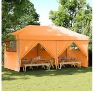 vidaXL Partyzelt, Partyzelt Faltbar Pop-Up mit 4 Seitenteilen Orange