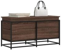 vidaXL Aufbewahrungsbox, Aufbewahrungsbox mit Deckel Eichen-Optik 100x40x51,5 cm