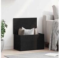 vidaXL Aufbewahrungsbox, Aufbewahrungsbox Schwarz Eichen-Optik 60 x 35 x 35 cm