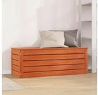 vidaXL Aufbewahrungsbox, Aufbewahrungsbox mit Speicher Wachsbraun 89 x 36,5 x...