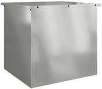 vidaXL Aufbewahrungsbox Gartenlagerkissenbox Verzinkter Stahl 55 x 50,5 x 50 cm...