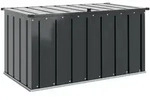vidaXL Gartenhaus Gartenlagerbox Schwarz 101 x 56,5 x 50 cm Stahl schwarz