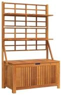 vidaXL Gartenbox, Truhe mit Rankgitter 99x50x160 cm Massivholz Akazie