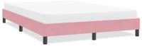 vidaXL Bettgestell vidaXL Bettgestell ohne Matratze Rosa 160x220 cm Samt