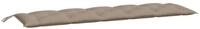 vidaXL Sitzkissen vidaXL Gartenbank-Auflagen 2 Stk. Taupe 180x50x7 cm...