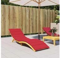 vidaXL Sitzkissen vidaXL Sonnenliegen-Auflagen Oxford Stoff (100% Polyester) Rot