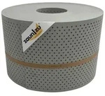 zaunzu Sichtschutzstreifen PP Premium Gelocht 15 Prozent Streifen Steingrau 50m, (1