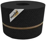 zaunzu Sichtschutzstreifen PP Premium Gelocht 15 Prozent Streifen Tiefschwarz 50m, (1