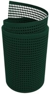 zaunzu Sichtschutzstreifen PP Premium Gelocht 30 Prozent Streifen Gr&uuml;n 2,55m, (1x
