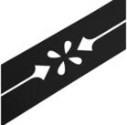 zaunzu Sichtschutzstreifen Premium Dekor Verona Sichtschutz Schwarz 2,55m, (1x