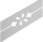 zaunzu Sichtschutzstreifen Premium Dekor Verona Sichtschutz Wei&szlig; 2,55m, (1x
