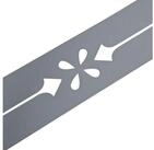 zaunzu Sichtschutzstreifen Premium Dekor Verona Sichtschutz Fenstergrau 2,55m, (1x