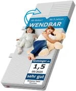 Kindermatratze Twist, Kaltschaummatratze wendbar, H&auml;rtegrad H1/H2, Bellabino, 15 cm