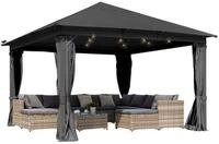BRAST Pavillon Aluminium Infinity 4x4m viele Modelle & Farben inkl. Moskitonetz,