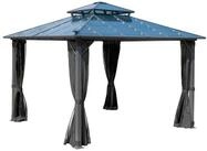 BRAST Pavillon Aluminium Pagode 3,5x3,5m viele Modelle, wahlweise LEDs, inkl.
