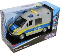 Vedes Rennbahn-Auto Speedzone Polizei-Van mit Light &Sound, Friktion, 1:16