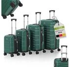 Juskys Trolleyset Rom, 4 Rollen, (4 tlg., 4-teilig), 4 Koffer, 360&deg; Rollen,...