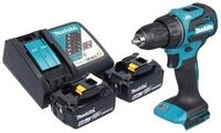 Makita Akku-Schrauber DDF 490 RG 18 V 65 Nm 1/2" Brushless + 2x Akku 6,0 Ah +
