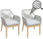 MCW Gartenstuhl MCW-H56b-2xS (Set, 2 St), Inklusive Sitzkissen, Hohe Stoffqualit&auml;t