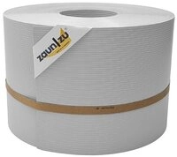 zaunzu Sichtschutzstreifen Rille PP f&uuml;r Doppelstabmatte Zaunblende Lichtgrau 50m, (1