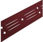 zaunzu Sichtschutzstreifen Dekor Starline mit Lasermuster f&uuml;r Doppelstabzaun