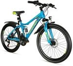 bergsteiger Kinderfahrrad Broome 24, 26 Zoll, Damen, Herren, Mountainbike, 21...