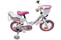 Volare Kinderfahrrad Unicorn M&auml;dchen 12 Zoll &ndash; Wei&szlig; &ndash; mit Puppensitz und