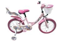 Volare Kinderfahrrad Unicorn M&auml;dchen 16 Zoll Rosa &ndash; mit Puppensitz, R&uuml;cktritt- &