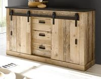 Furn.Design Sideboard Stove (mit Scheunentorbeschlag und Apothekergriffen,...