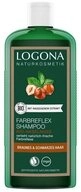 LOGONA Haarshampoo Haselnuss - Farbreflex Shampoo Braun-Schwarz 250ml