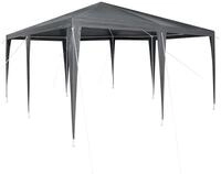 vidaXL Partyzelt Party-Zelt Anthrazit 400 x 400 x 266 cm Polyethylen und Stahl