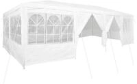 vidaXL Partyzelt Party-Zelt Wei&szlig; 800 x 400 x 266 cm Polyethylen