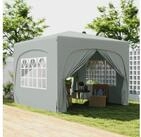 Outsunny Faltpavillon 3x3m, wasserabweisend stabil winterfest, UV Schutz 50+,