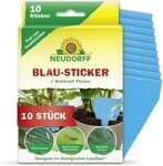 Neudorff Klebefalle Neudorff Blau-Sticker 10 St&uuml;ck, Insektizidfrei Geruchloser