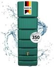 4rain Regentonne SLIM Wandtank 350 Liter dunkelgr&uuml;n
